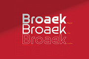 Broaek, a Sans Serif Font by Linecreative (Thumbnail 2 of 9)