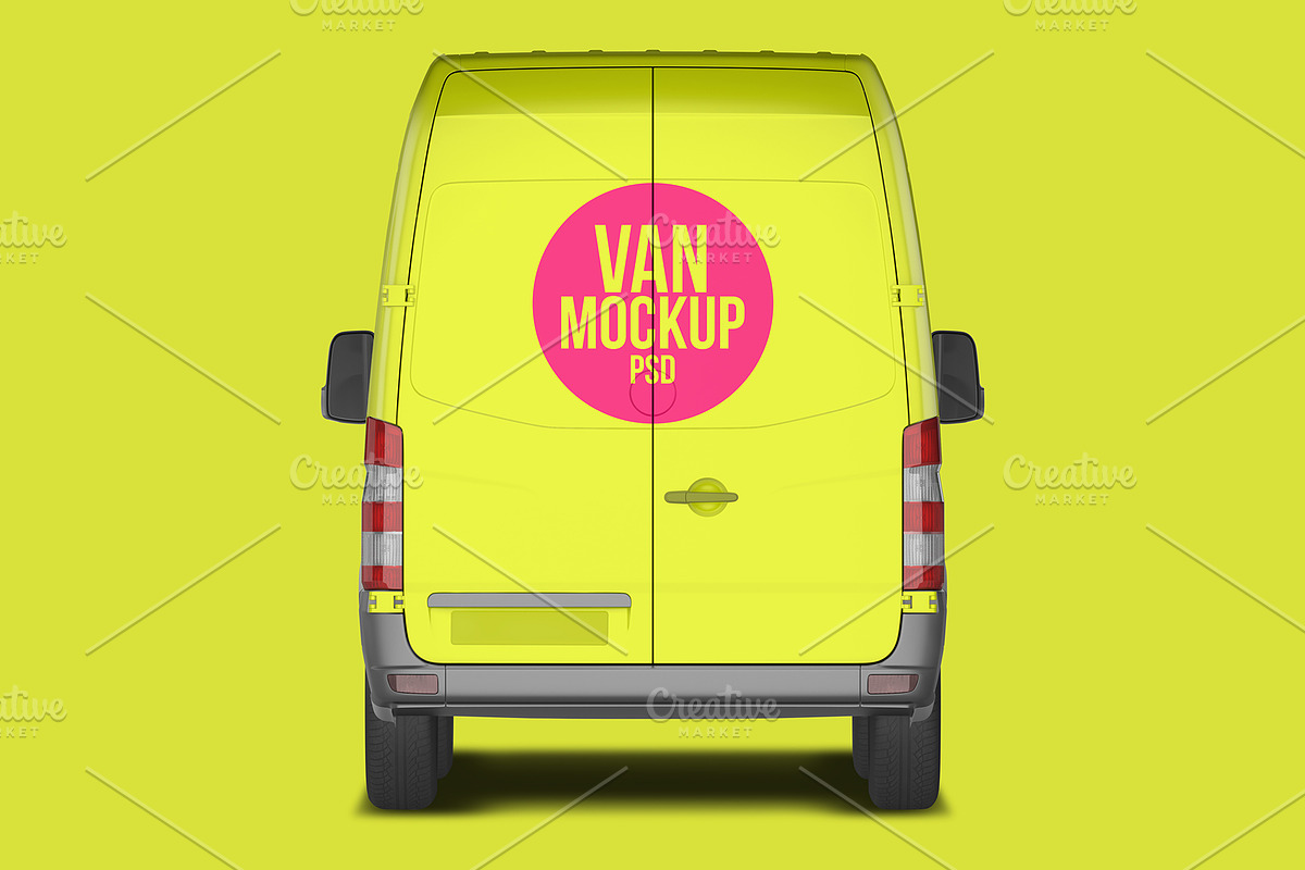 Transporter Van PSD Mockup, an Advertising Mockup by Sinlatown (Photo 4 of 6)