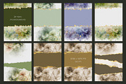 Gold & Flower Watercolor Backgrounds, a Pattern Graphic by Suna Kosem (Thumbnail 10 of 19)