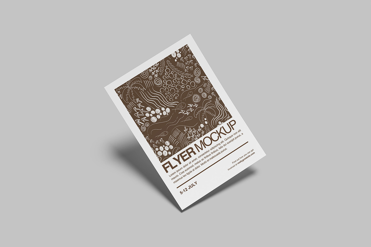 Flyer Mockup, a Books & Magazine Mockup by Graphiculon (Photo 7 of 11)