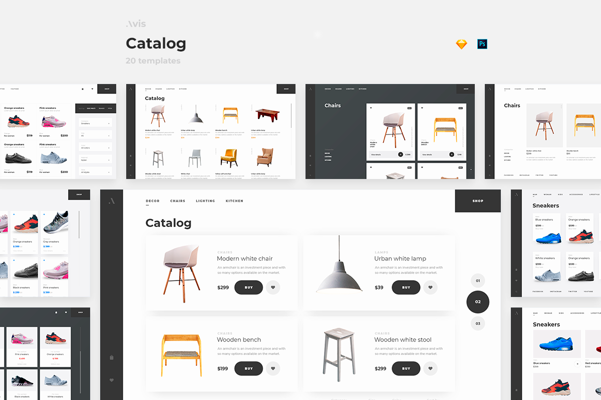 Avis - E-Commerce UI Pack, an UI Kit Template by Alexandr Gorbatov (Photo 6 of 8)