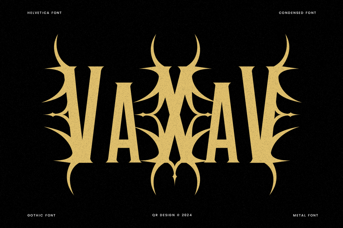 Doxog - Gothic Typeface Font, a Blackletter Font by QR Design Studio (Photo 2 of 7)