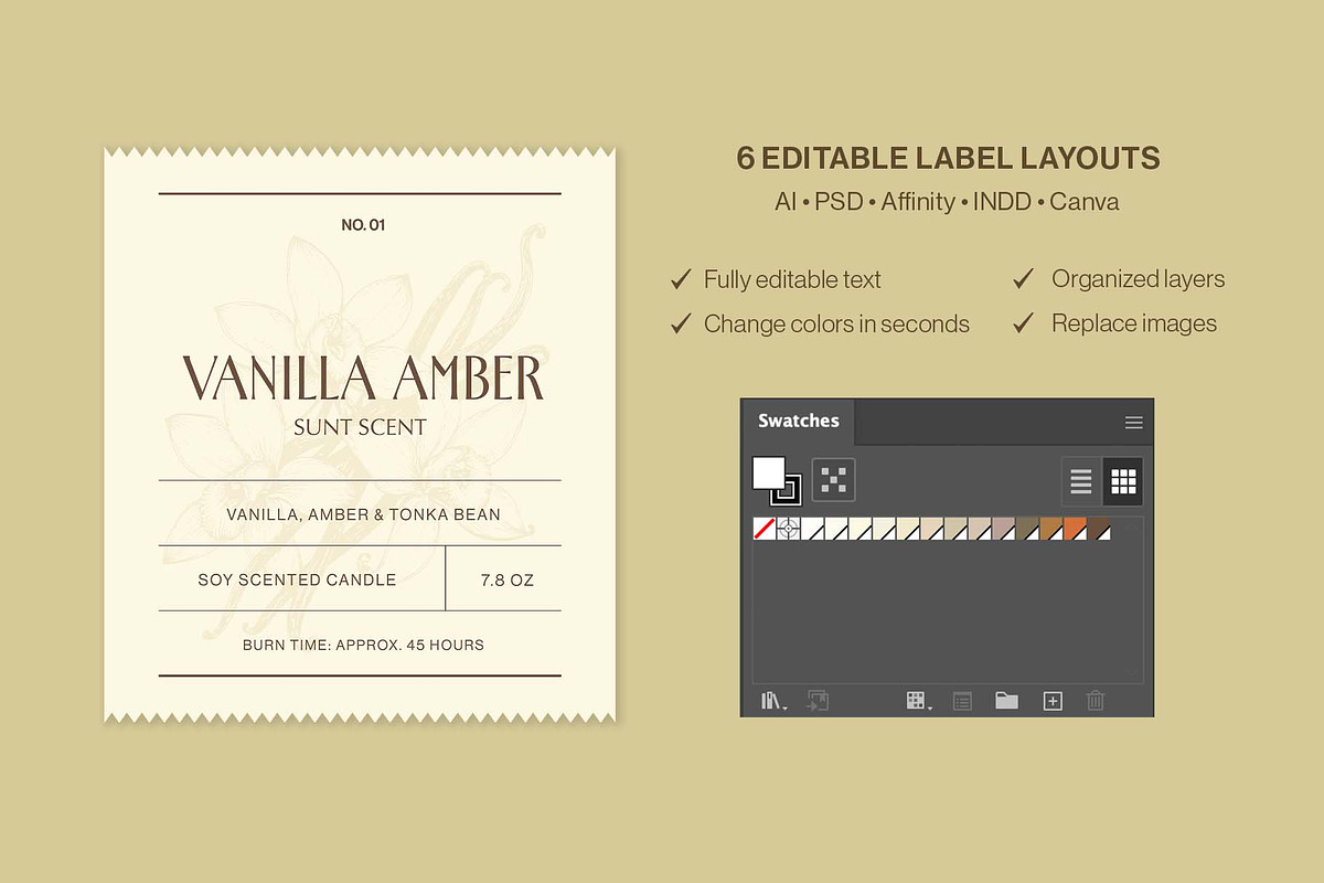 Label Template Set, a Packaging Mockup by BrandPacks (Photo 13 of 14)