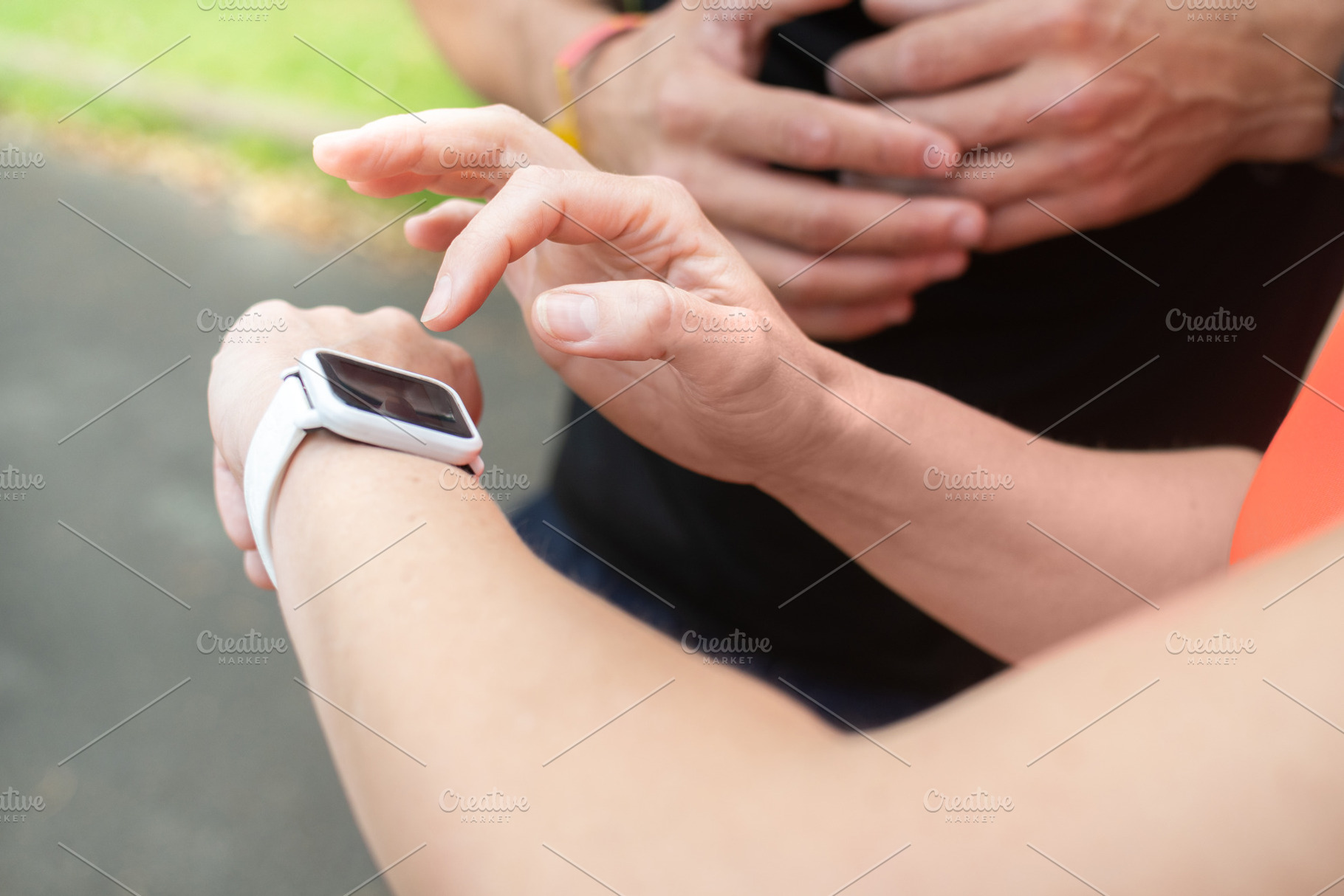 Runner Checking Smartwatch During Outdoor Workout, a Sports & Recreation Photo by etorres69