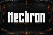 Mechron, a Slab Serif Font by Wow Magic (Thumbnail 1 of 5)