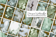 Dusky and Gold Watercolor Textures, a Texture Graphic by Marmoris.Arts (Thumbnail 1 of 13)