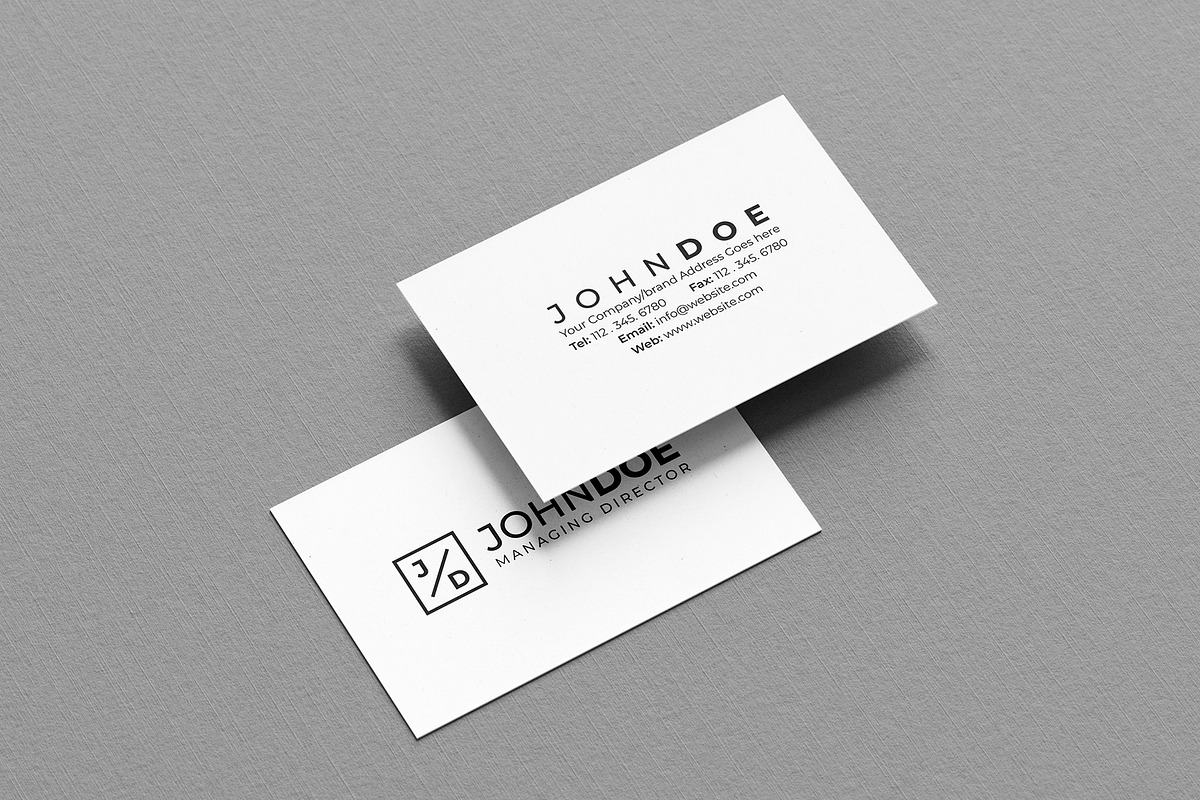 Minimalist Modern Business Card, a Business Card Template by Shahjhan (Photo 2 of 4)