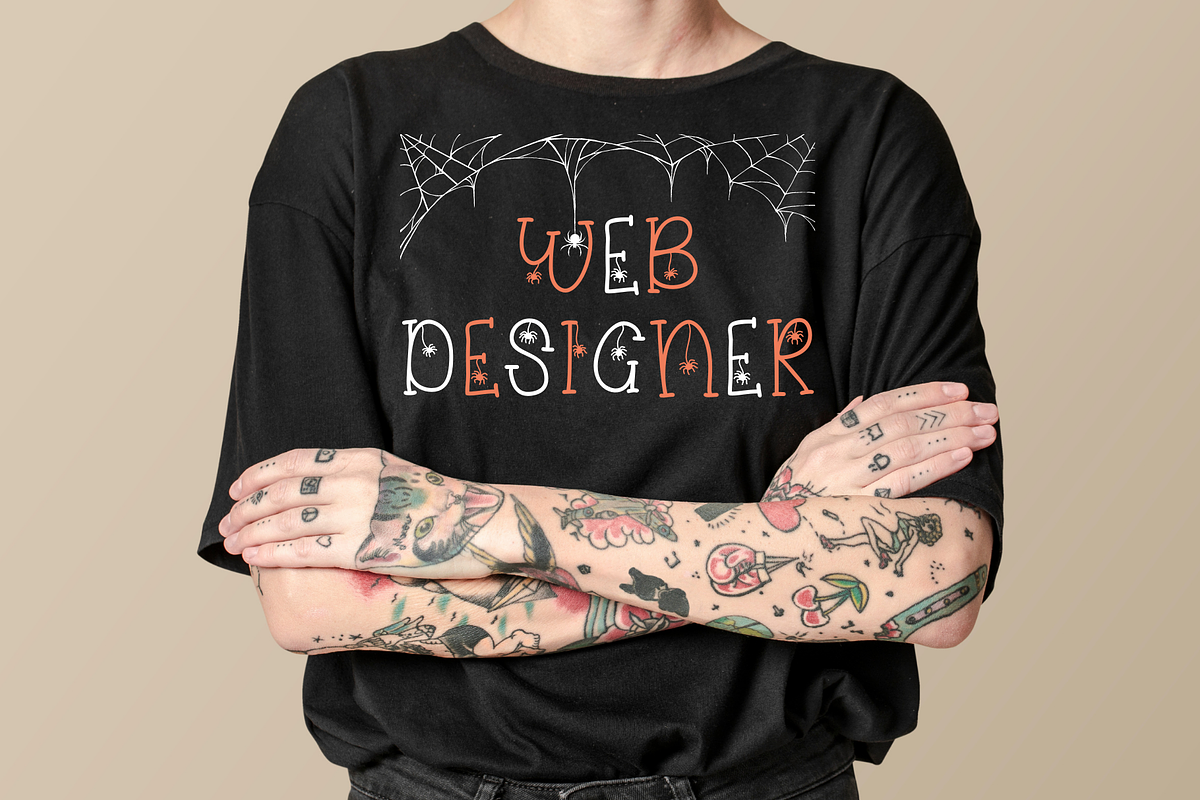 Creepily Crawling Halloween Font, a Serif Font by Dancing with Ink (Photo 14 of 21)