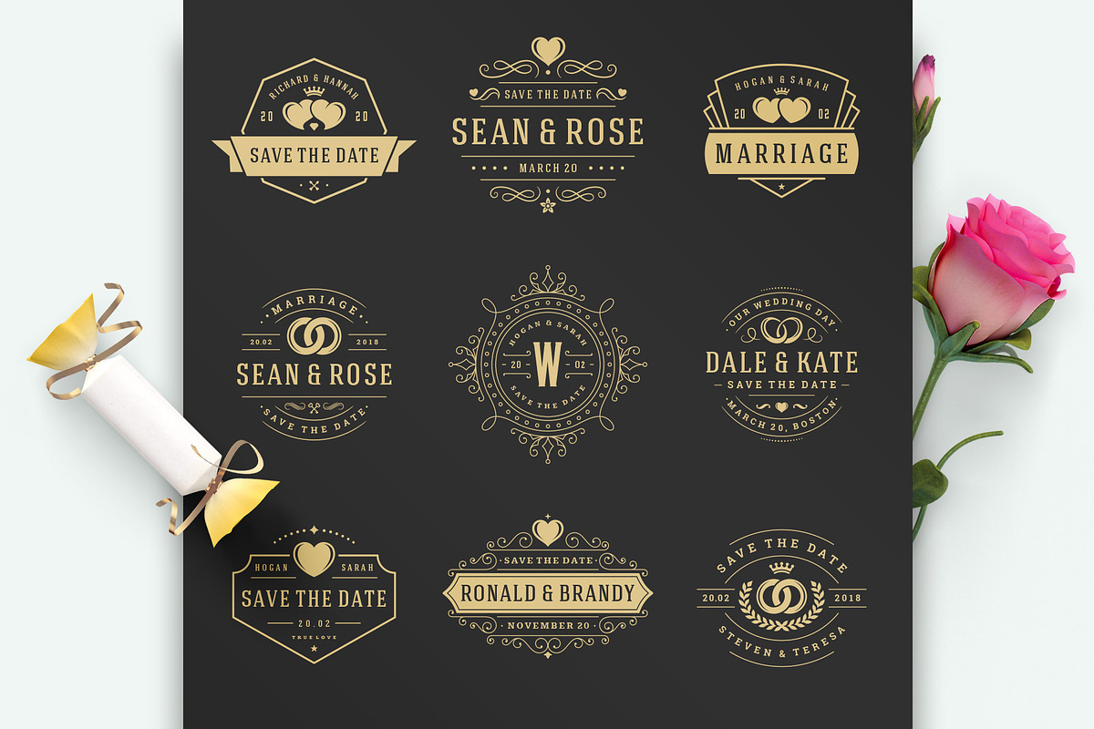 230 Wedding Overlays and Titles, an Invitation Template by Vasya Kobelev (Photo 9 of 47)