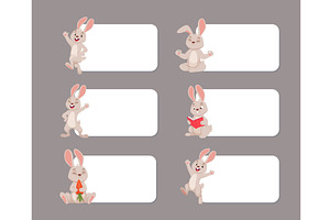 Rabbit character. cute cartoon, an Animal Illustration by Onyx