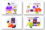 10 Smart Wearable Gadgets, a Technology Illustration by denayunebgt (Thumbnail 3 of 4)