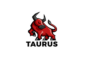 Angry Bull Ox Logo Sport