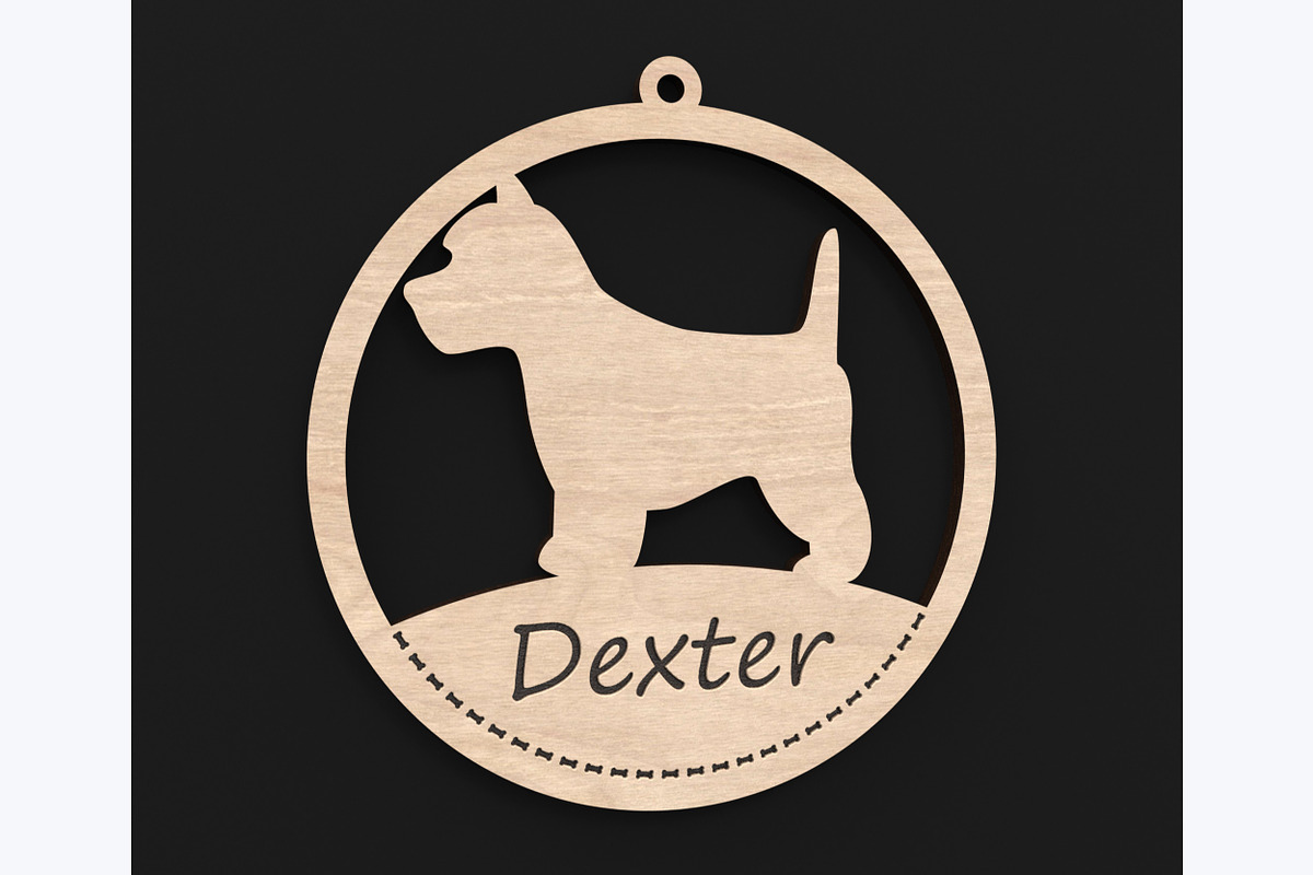 40 Custom Dog Ornaments Laser Files, an Object Graphic by ThemeXDigital (Photo 6 of 9)