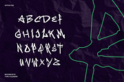 Aechon - Raw Brush Font, a Handwritten Font by MooneseyeType (Thumbnail 4 of 7)