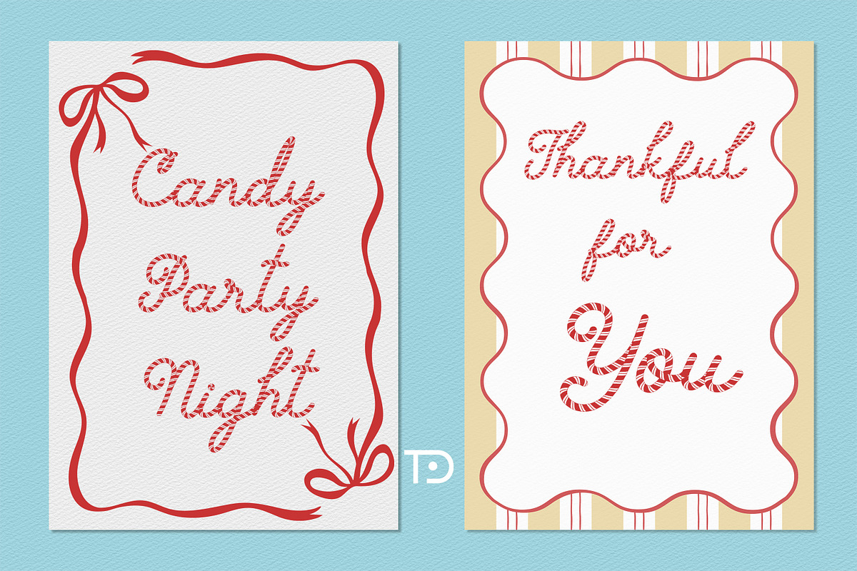 Tis De Candy Font Duo, a Script Font by Tanondesign (Photo 3 of 9)