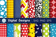 Set Colorful pattern collection, a Pattern Graphic by AlexZeL (Thumbnail 1 of 5)