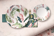 Exotic, Watercolor Tropical Patterns, a Pattern Graphic by Lisima (Thumbnail 10 of 12)