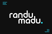 Randu Madu Logo Font, a Sans Serif Font by Artiveko (Thumbnail 1 of 8)