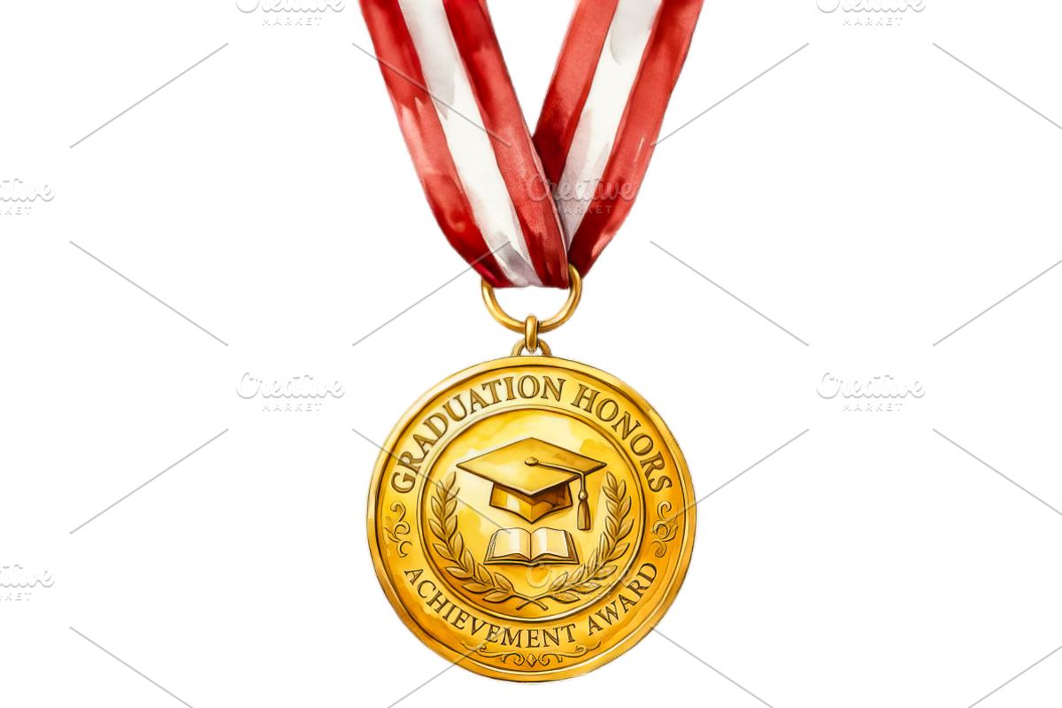 Watercolor Graduation Clipart PNGs, an Education Illustration by VetalStock (Photo 5 of 24)