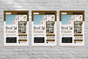 Brown Real Estate Flyer Set, a Flyer Template by Aiyari Graphic (Thumbnail 3 of 3)