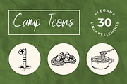 Elegant Camp Line Art, an Object Illustration by Rasgood (Thumbnail 1 of 7)
