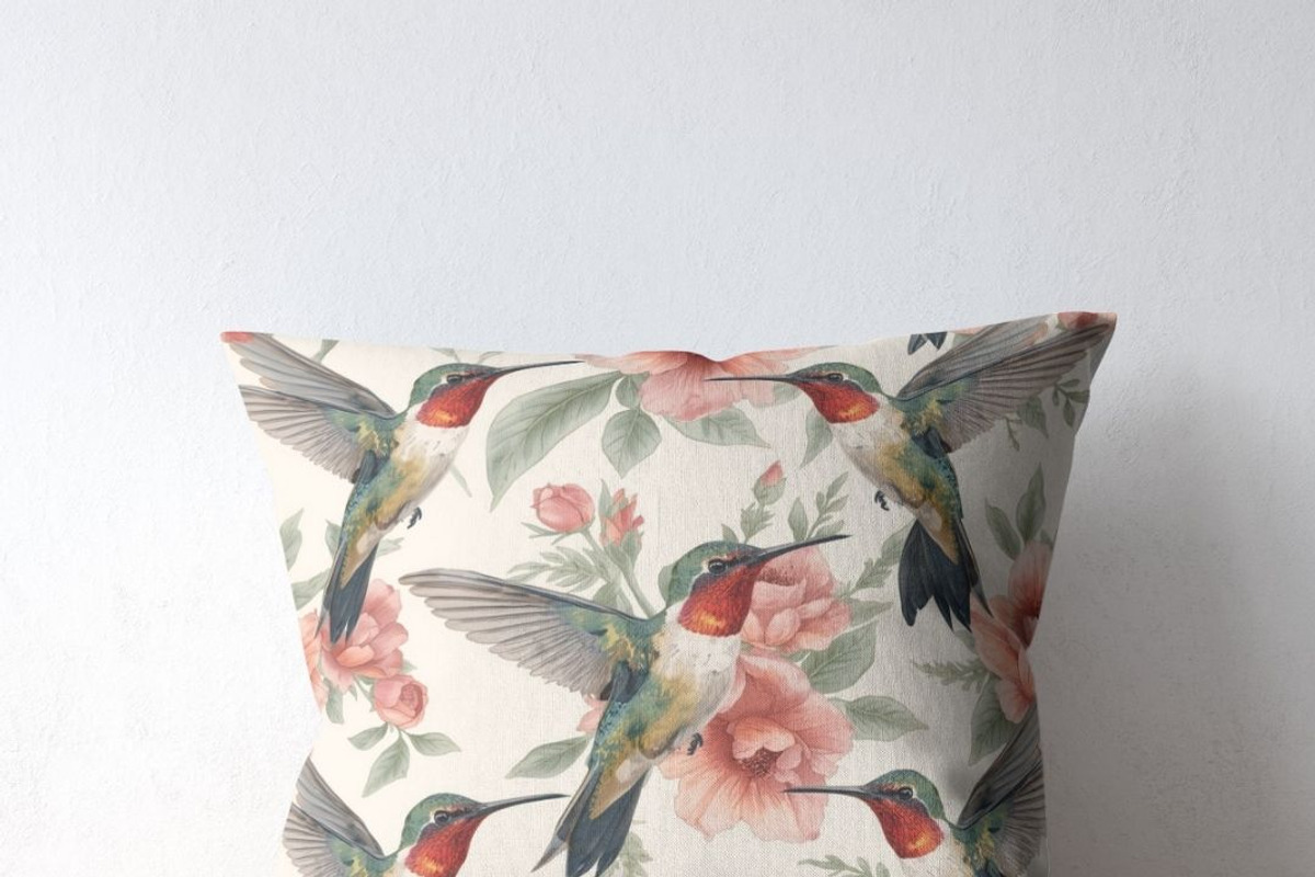 Hummingbird Seamless Pattern, a Pattern Graphic by elfy creative (Photo 3 of 3)