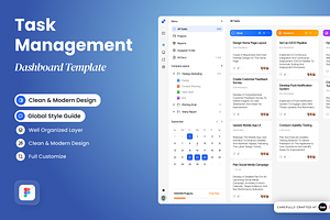 Task Management Dashboard Template, a Websites & App Template by SLAB! Design