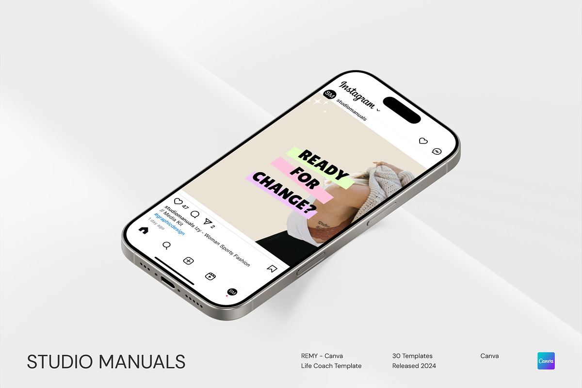 REMY – Canva Life Coach Template, a Social Media Template by Studio Manuals (Photo 7 of 8)