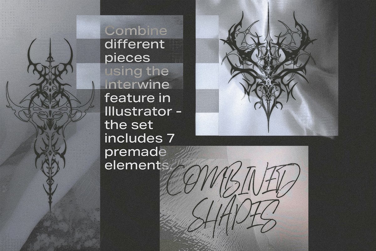 Neotribal Shapes Vol. II Vector Pack, an Object Graphic by MiksKS (Photo 4 of 10)