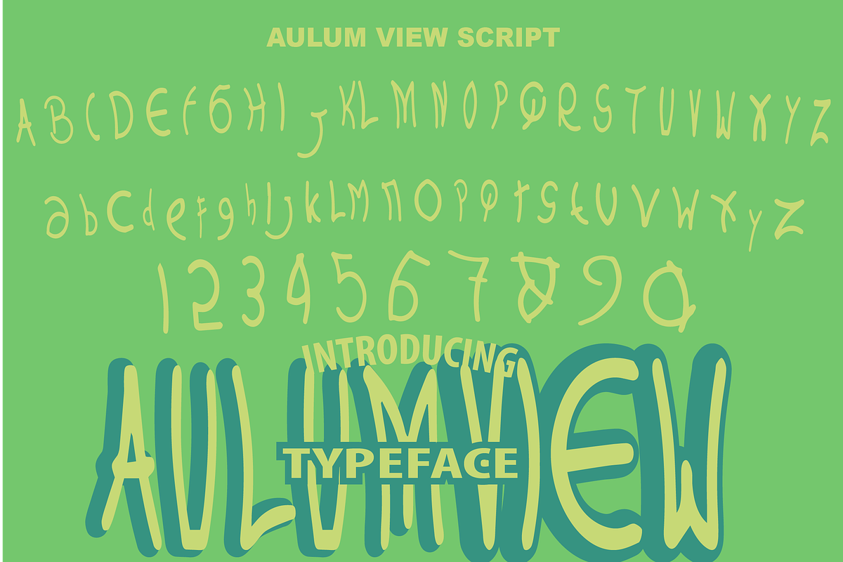 Aulumview, a Font by Wana Studio (Photo 5 of 6)
