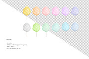 Cotton Candy Photo Clipart, an Object Graphic by The Graphic Parade (Thumbnail 2 of 4)