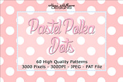 Pastel Polka Dots I, a Pattern Graphic by MarieMcKennaDesigns (Thumbnail 1 of 3)