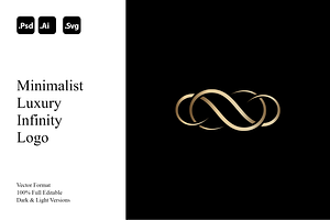 Minimalist Luxury Infinity Logo