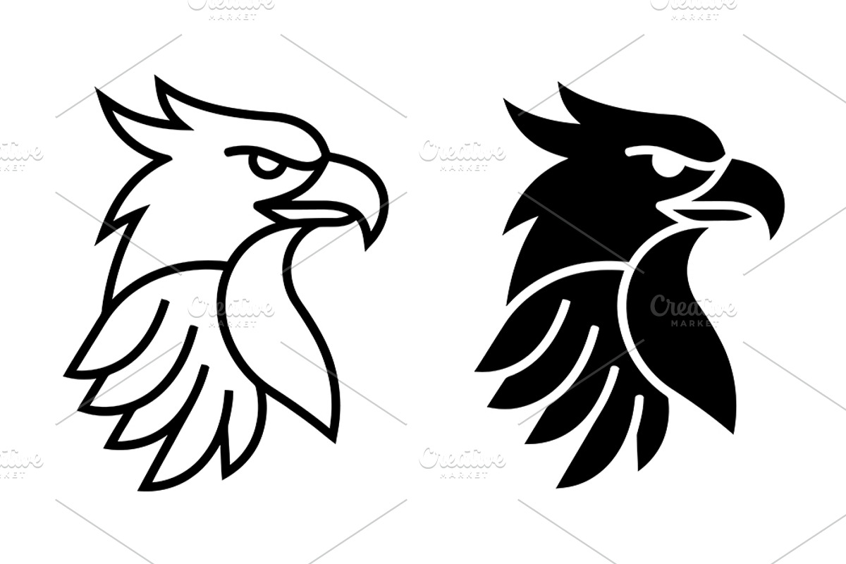 Eagle Head Vector Icon Graphic, a Solid Icon by Artonix (Photo 2 of 2)