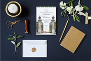 watercolor wedding venue card, an Invitation Template by Isbah_studio (Thumbnail 4 of 22)