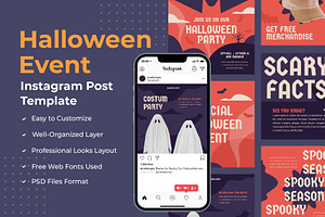 Halloween Events Instagram Template