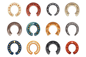 Horseshoe Set. Horseshoes Types