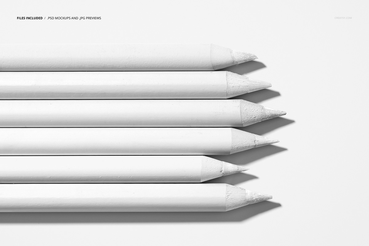 Flat Lay of Colored Pencils Mockup, a Pens & Pencil Mockup by creatsy5 (Photo 2 of 5)