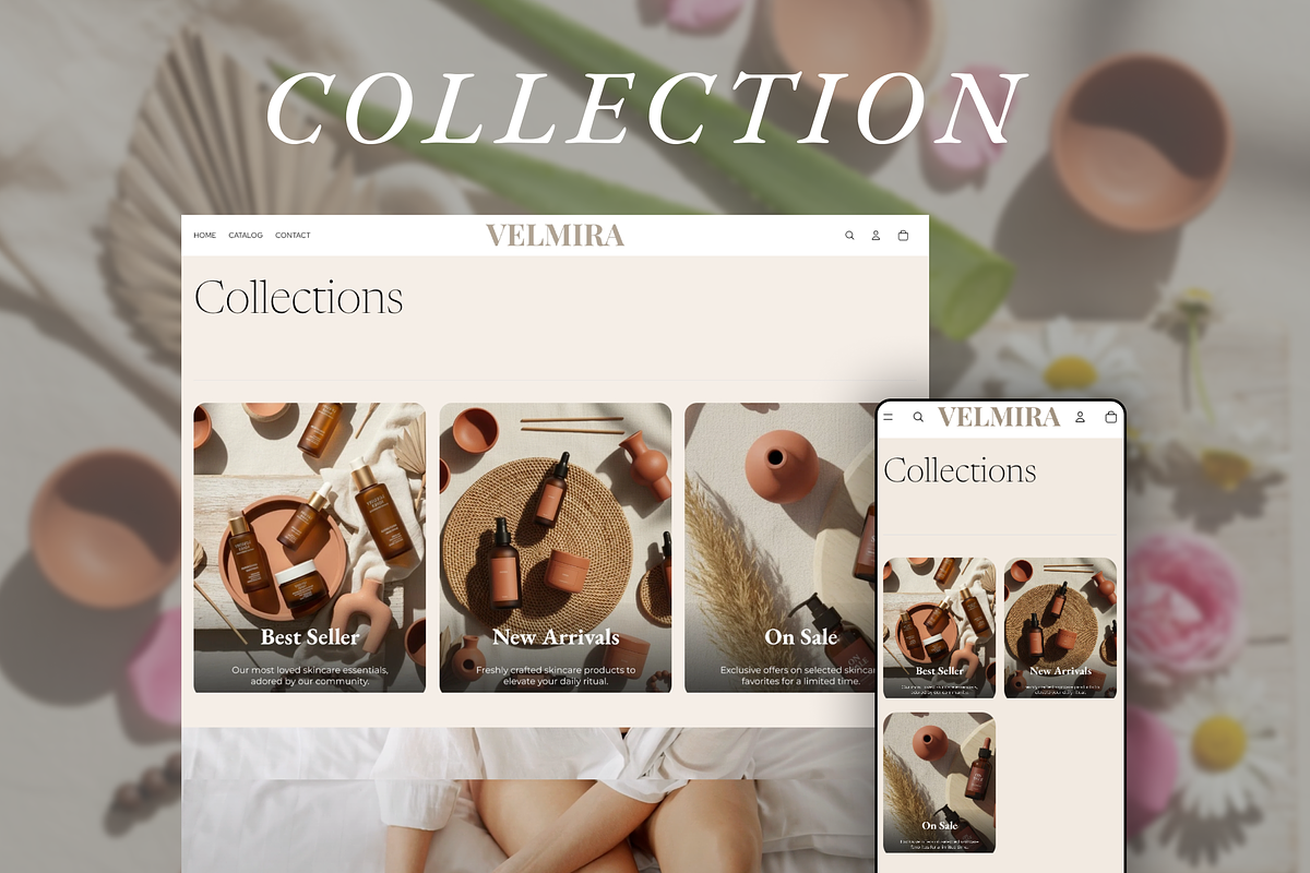 Velmira Skincare Store Shopify 2.0 preview 5
