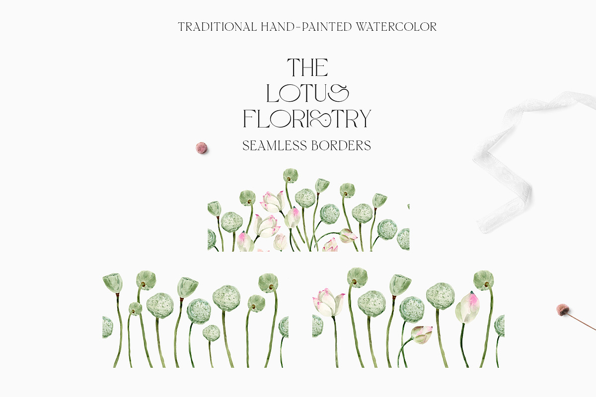 LOTUS Real Watercolor Flowers, a Decorative Illustration by Lana Elanor (Photo 8 of 10)