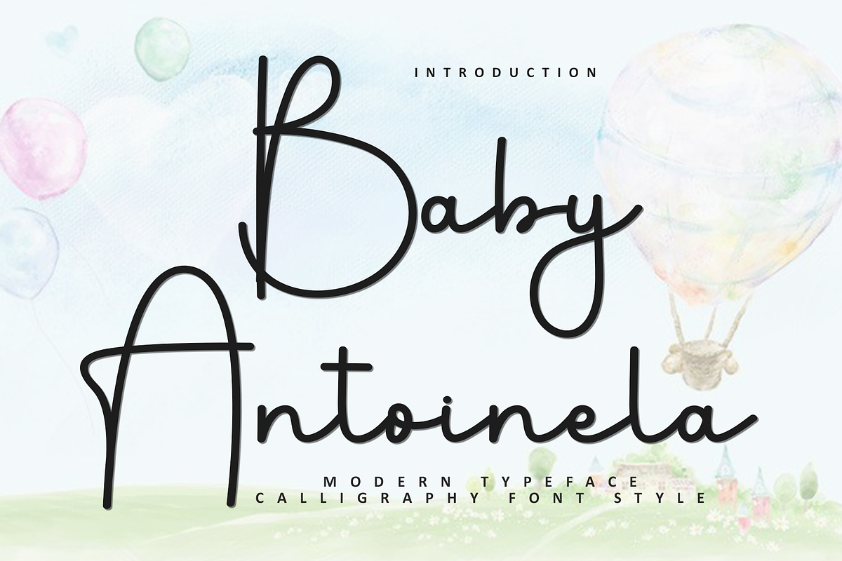 Baby Antoinela, a Handwritten Font by InermediaSTUDIO (Photo 1 of 8)