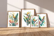 Exotic Botanical Bird Illustration, a Decorative Illustration by Housui Patterns (Thumbnail 11 of 12)