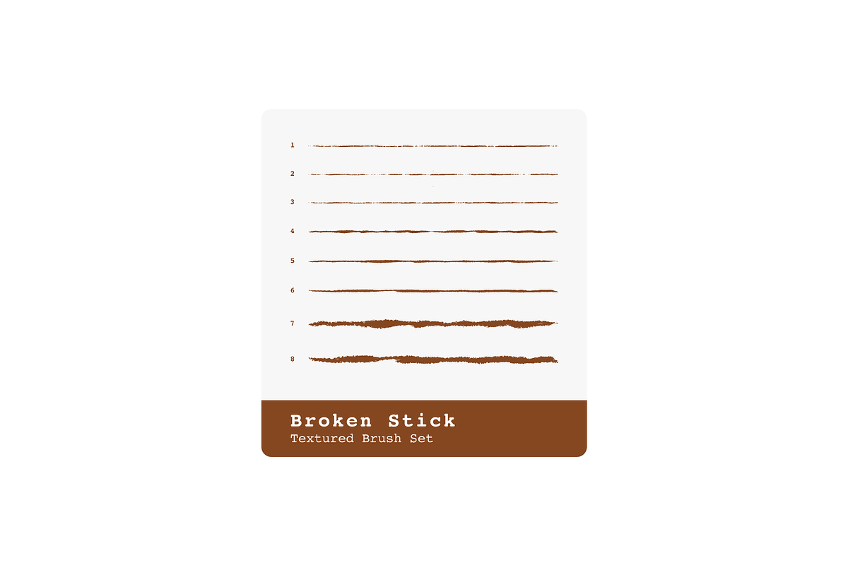 Broken Stick - Vector Brush Set preview 4