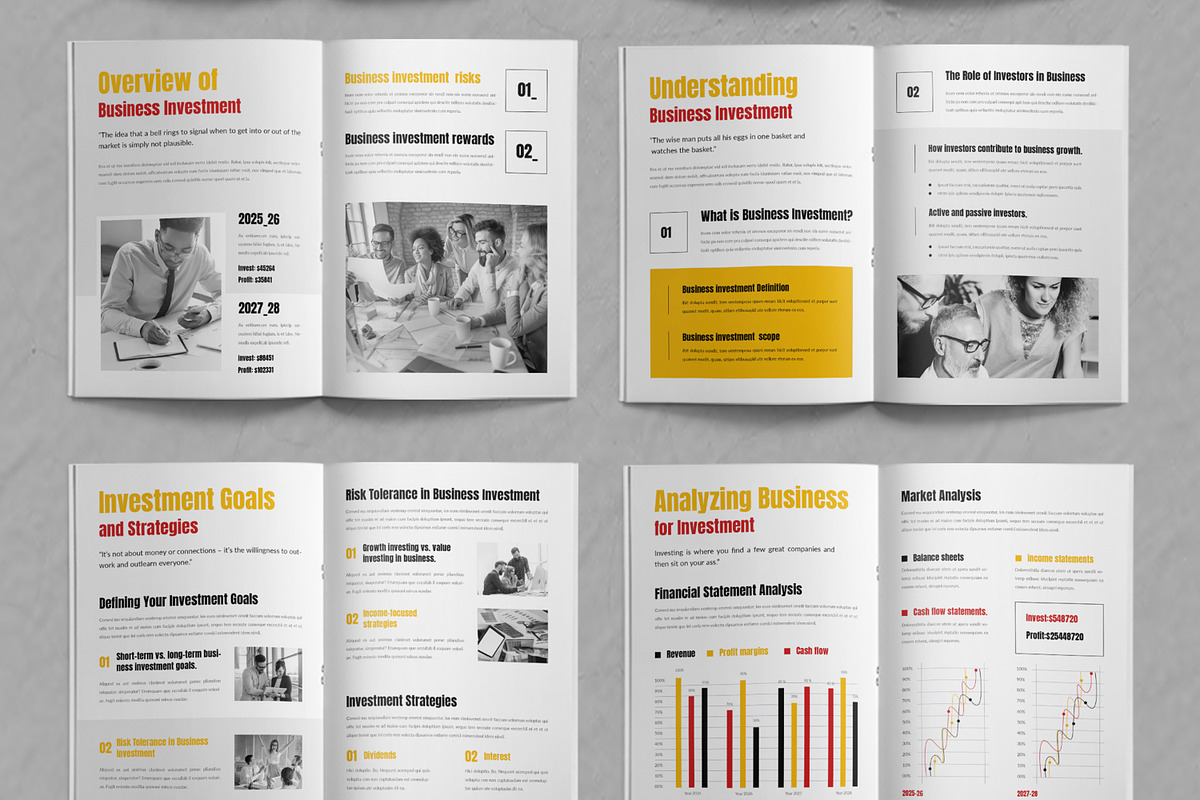 Business Investment Brochure Layout, a Brochure Template by ContestDesign (Photo 3 of 4)