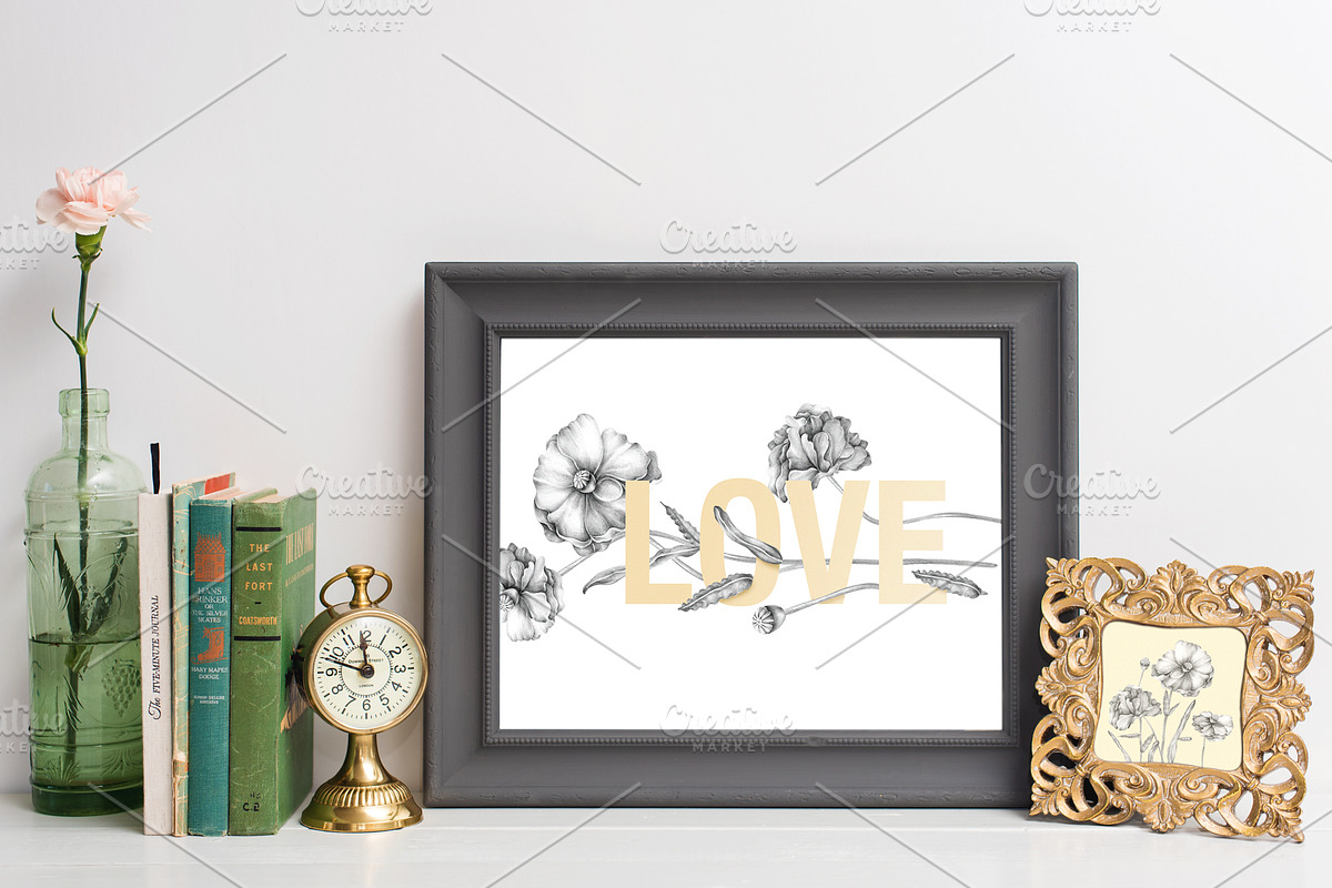 Spring Picture Frame Mockup Bundle, a Print Template by Ashley Alexandra Design (Photo 8 of 8)