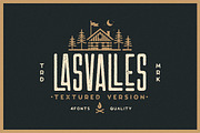 Las Valles Textured Typeface, a Sans Serif Font by Kaligra.co (Thumbnail 1 of 19)