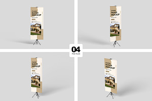 Tripod Stand Banner Mockup