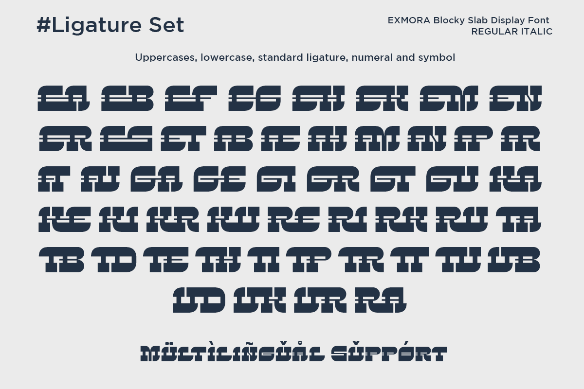 Exmora - Blocky Slab Display, a Slab Serif Font by Say Studio (Photo 11 of 11)