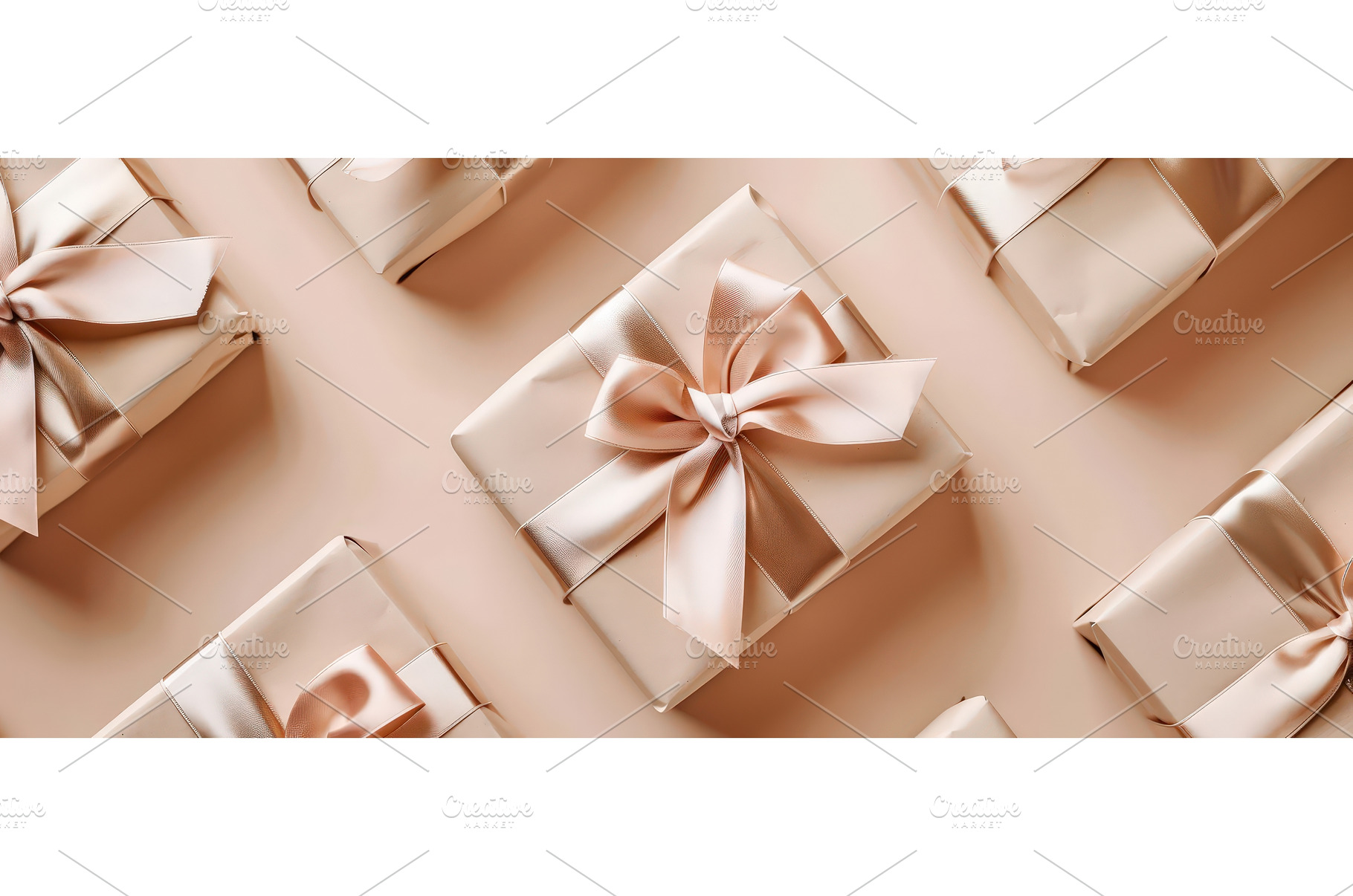 Elegant pink gift boxes with satin, a Holiday Photo by piter.goskov
