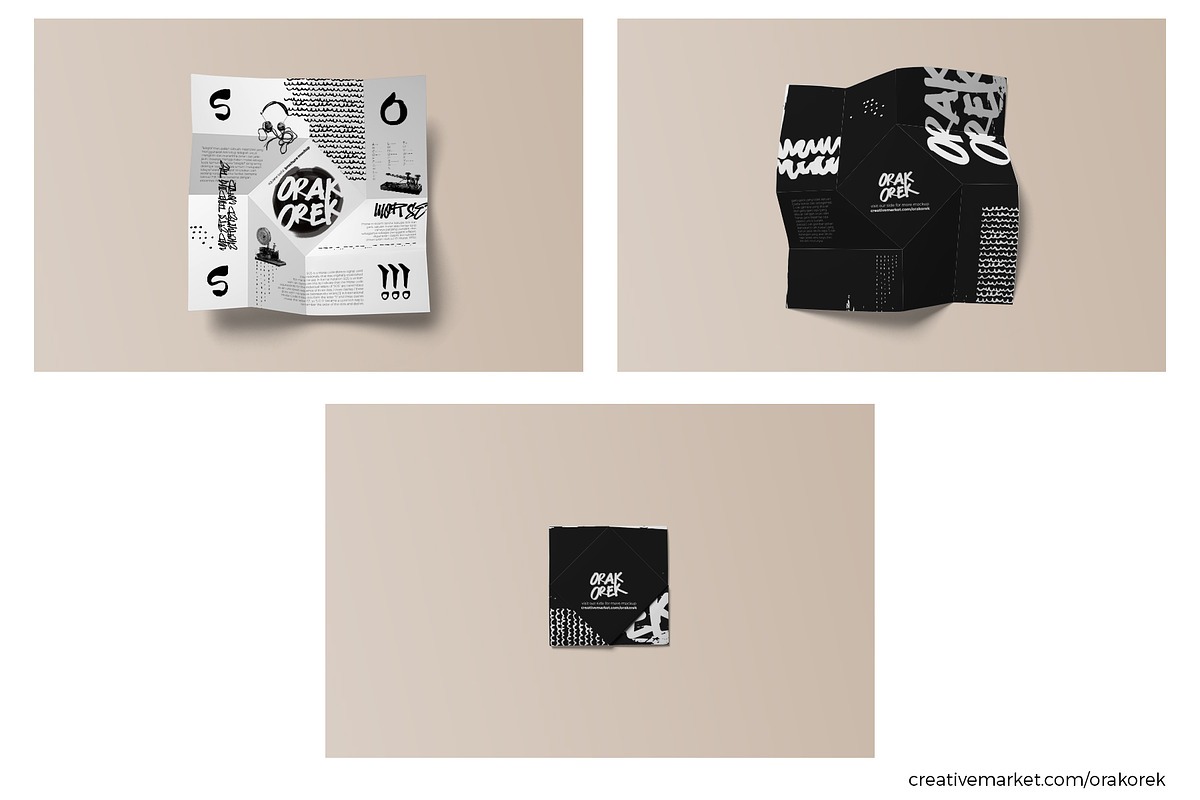 Square Twist Brochure Mockup, a Print Template by Orak Orek (Photo 3 of 6)